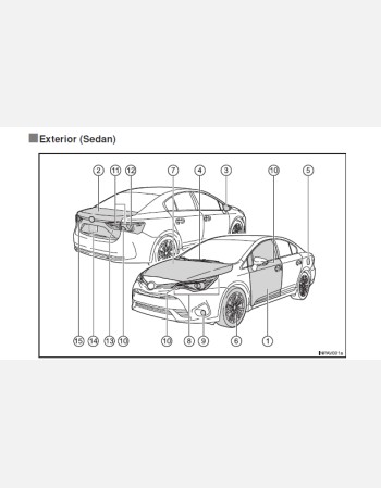 toyota avensis 2015-2016 owners manual rhd and lhd